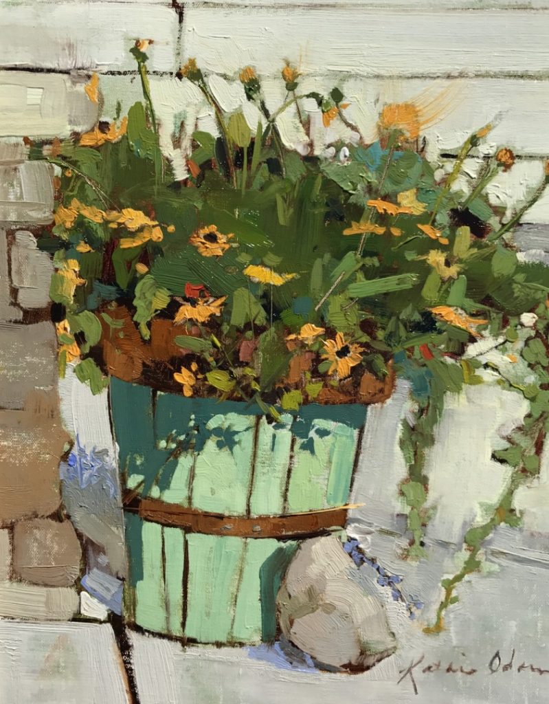 PleinAir Salon Best Floral "Sisters" by Kathie Odom (14x11 oil)