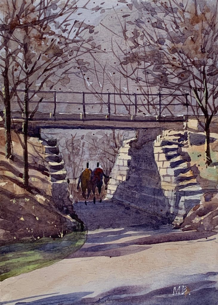 LPAPA Artist Member Micheal Broshar "Rail Bridge- Mines of Spain"