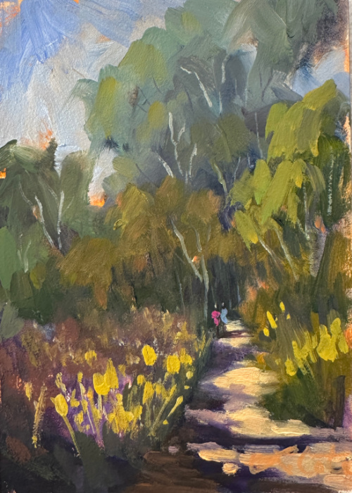 Lorraine Marie Cote's LPAPA strong Painted postcard 2024