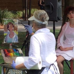 Camille Przewodek at her Easel