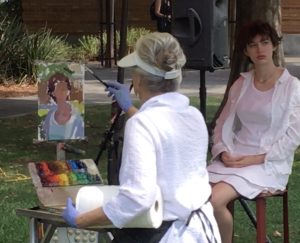 Camille Przewodek at her Easel