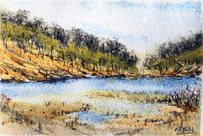 Bernie Stein's LPAPA Strong Painted Postcard