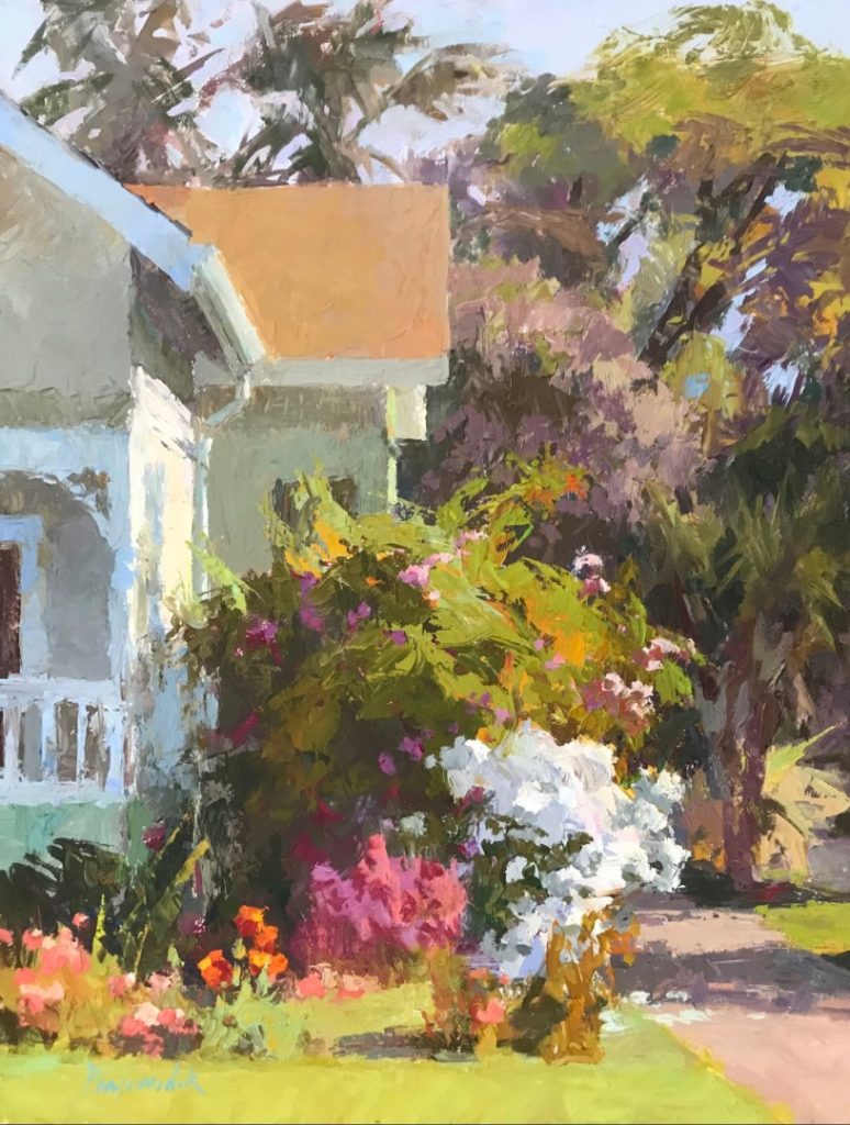 White Roses by Camille Przewodek, 14" x 11" oil