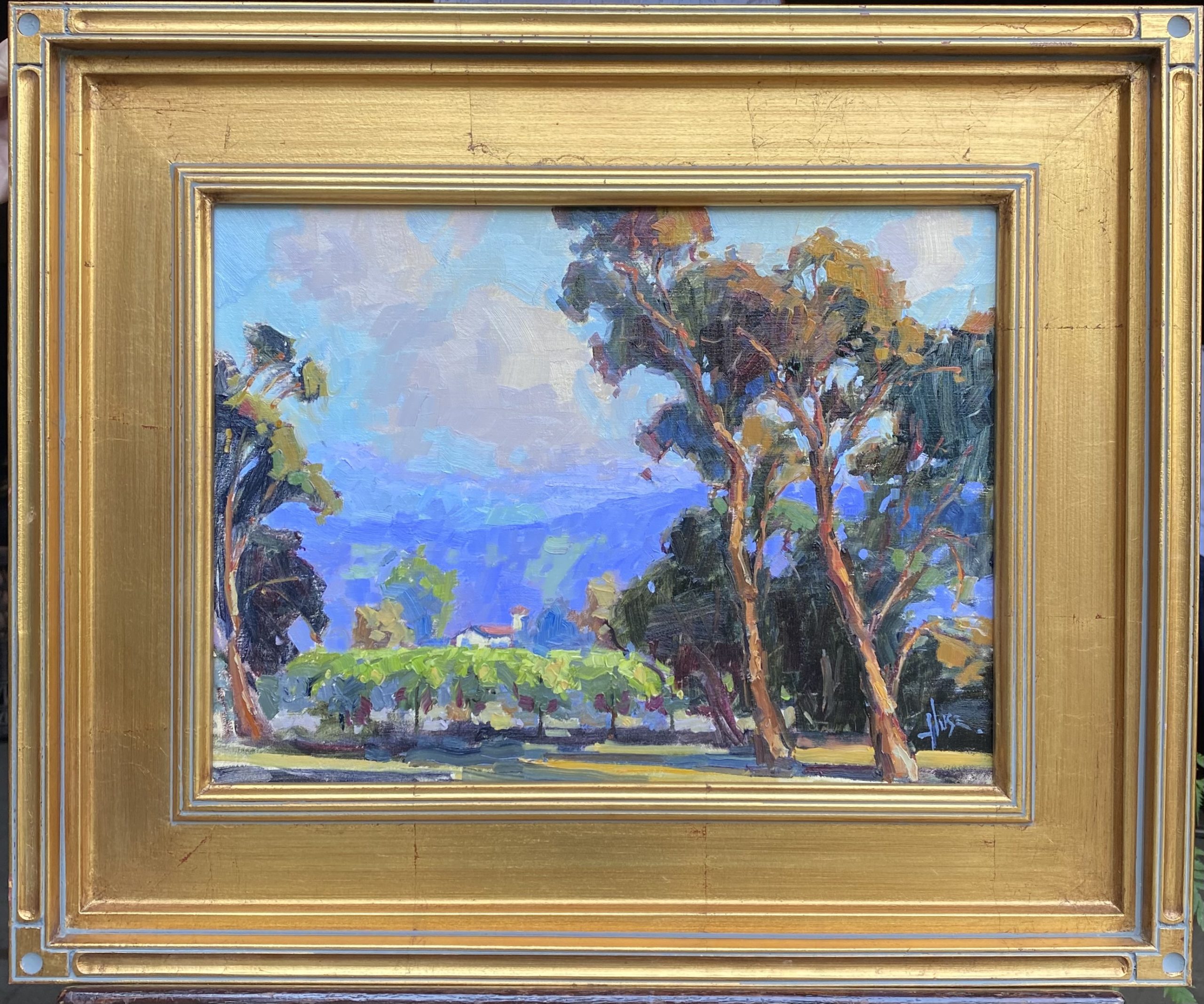 Demonstration Painting by LPAPA Signature Artist Debra Huse at the Disney Grand Californian