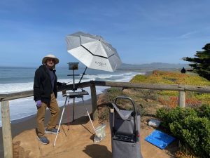 LPAPA Featured Artist Mark Jacobucci at his easel