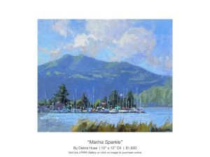 Art offered for sale online and at the LPAPA Gallery from Debra Huse featured Signature Artist of the month for July 2025