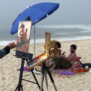 LPAPA Signature Artist Jove Wang's Figures on the Beach Plein Air Painting Workshop