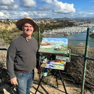LPAPA Artist Member John Dillon at his easel