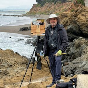LPAPA Signature Artist Mark Jacobucci at his easel