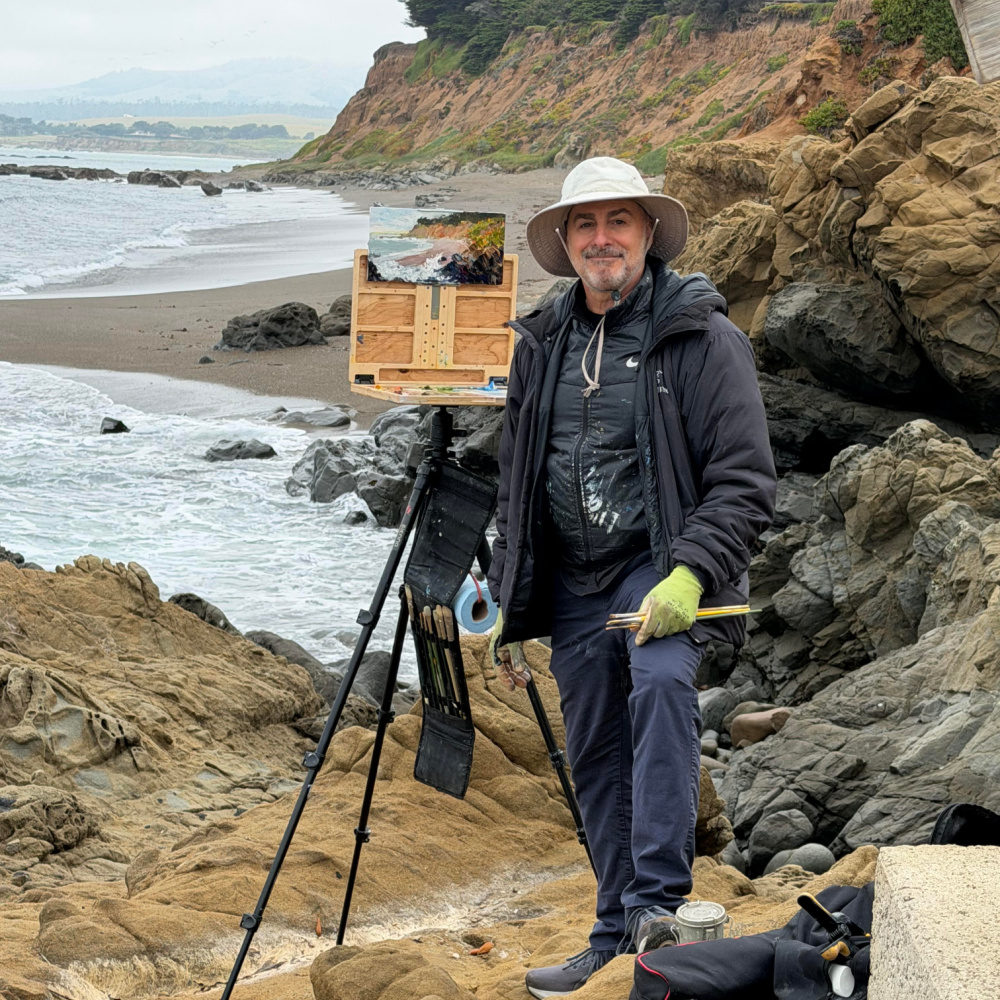 LPAPA Signature Artist Mark Jacobucci at his easel