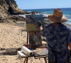 LPAPA Artist Steven Grieco at his easel