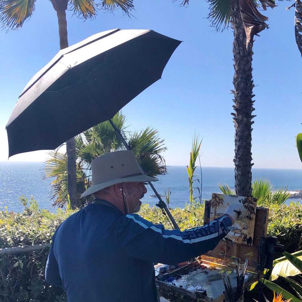 LPAPA Signature Artist Anthony Salvo at his easel