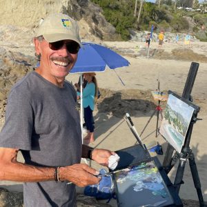 LPAPA Signature Artist David Marty at his easel