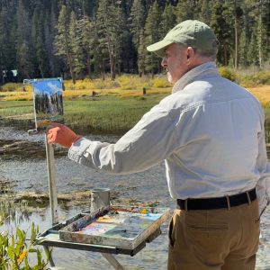 LPAPA Signature Artist Mark jacobucci at his easel