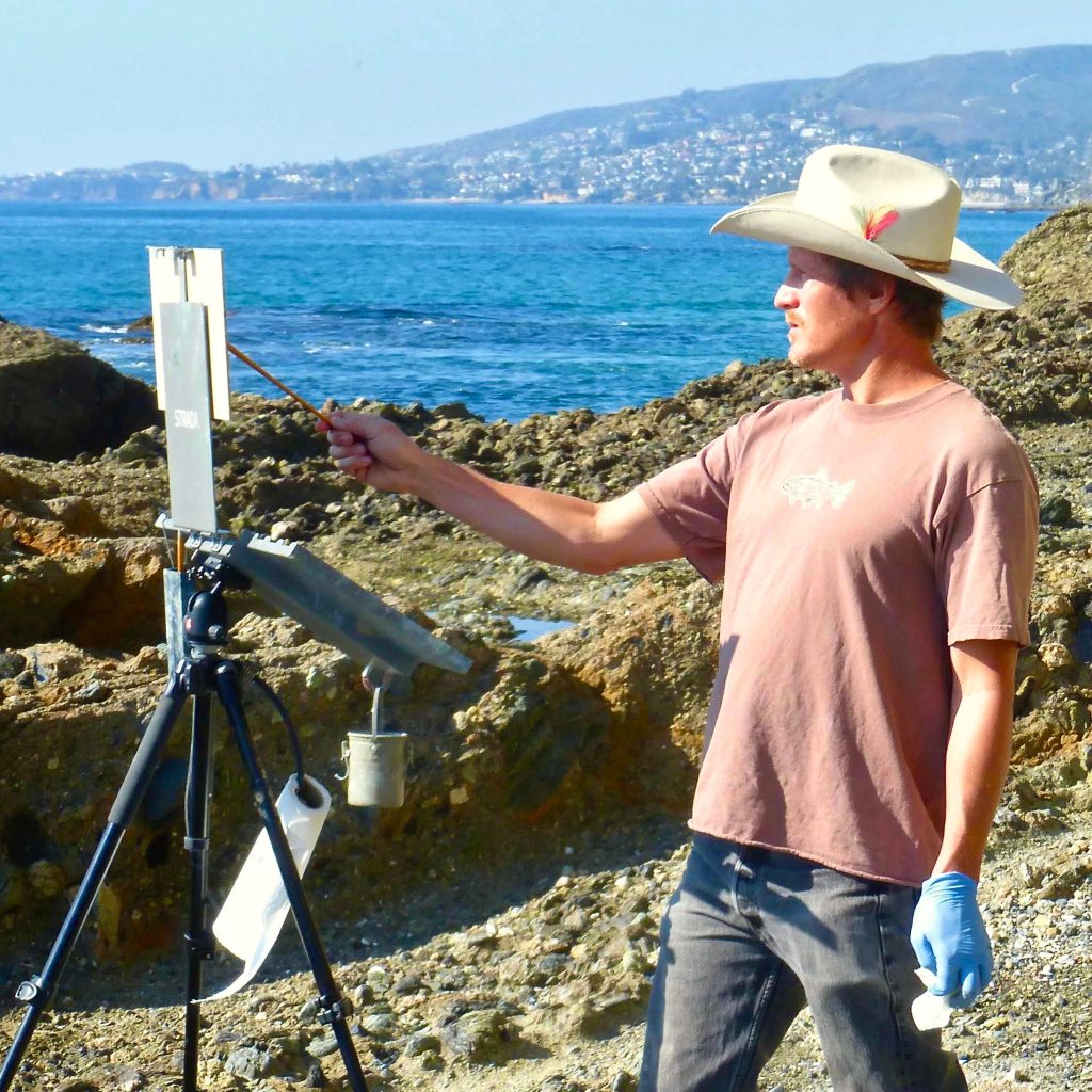 LPAPA Signature Artist Jeff Sewell at his easel