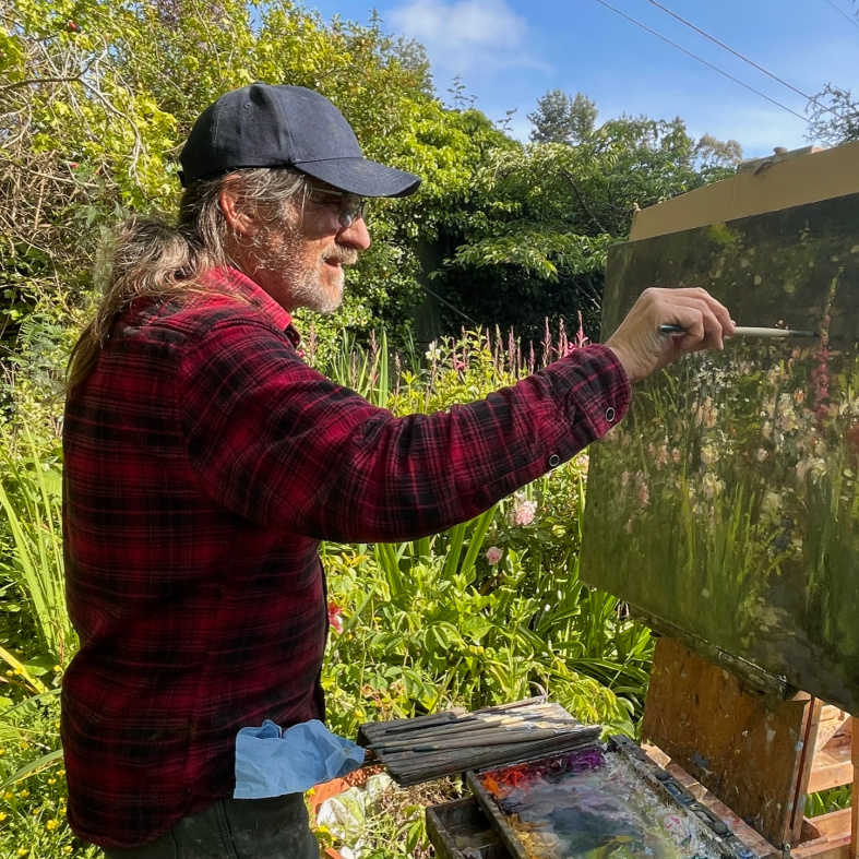 LPAPA Signature Artist Jim McVicker at his easel