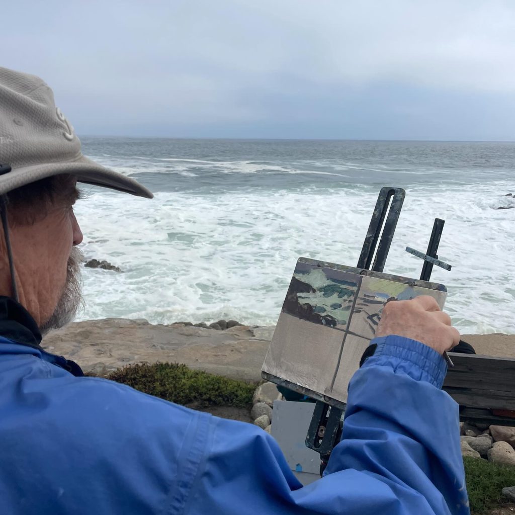 LPAPA Signature Artist Ray Roberts at his easel